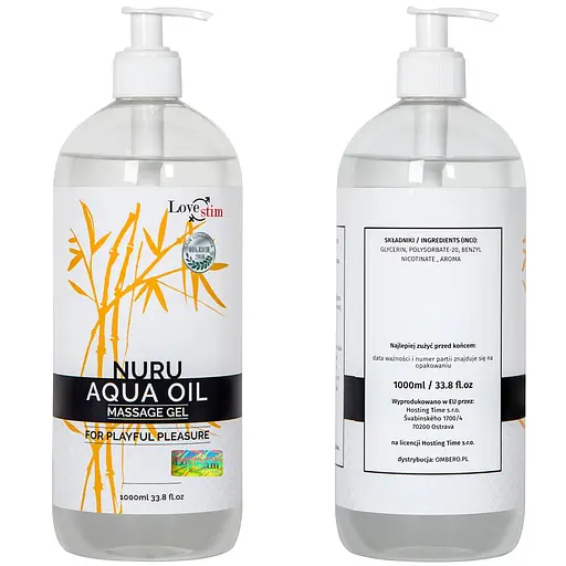 Масажне масло Love Stim Nuru Aqua Oil, 1000 ml - фото 2