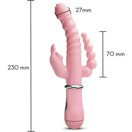 Потрійний вібратор Body Touch 2 - для клітора 12 режимів - фото 2