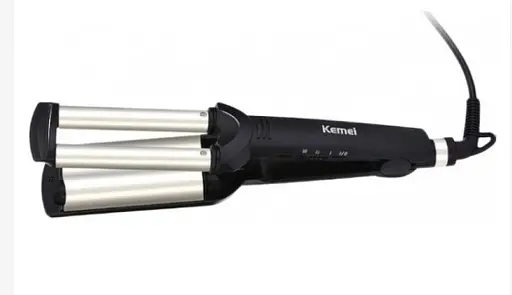 Потрійна плойка Kemei Km-2022 Щипці