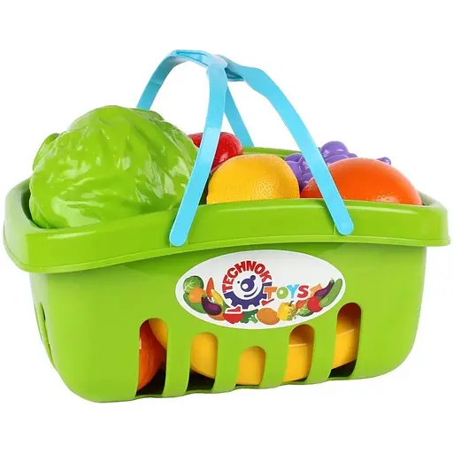 Набор продуктов в корзинке Technok Toys ТехноК (5354), 17 предметов - фото 2