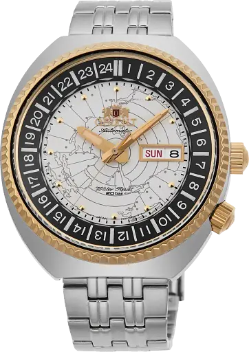 Часы Orient World Map (Revival) RA-AA0E01S19B