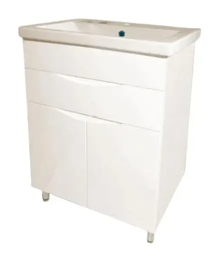 Тумба ПиК Ямайка Т6 + раковина Cersanit Como 70 см Белый 30412 - фото 1