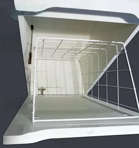 Пенал підлоговий для ванної Альба з кошиком правий 40 см Білий 30412 - фото 5