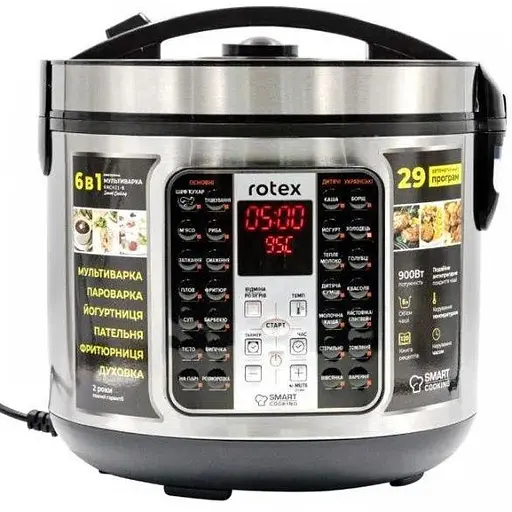 Мультиварка рисоварка Rotex RMC401-B Smart Cooking - фото 1