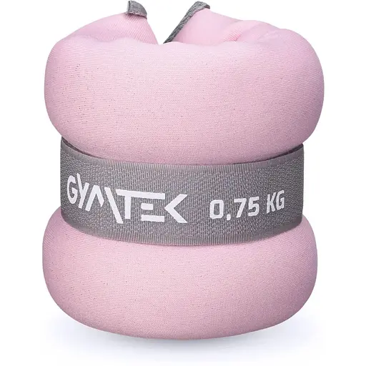 Обважнювачі Gymtek для рук і ніг 2 х 0,75кг рожевий