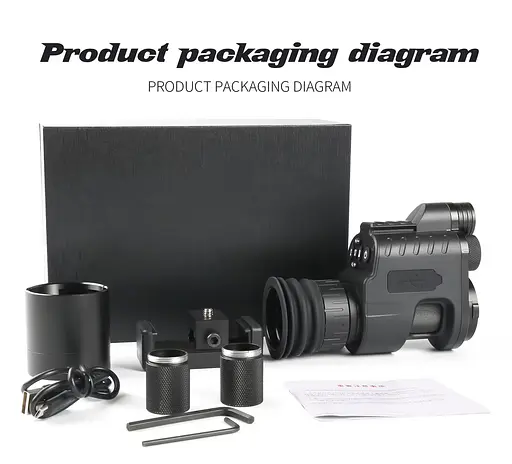 Тактический монокуляр ночного видения NV310S 850нм с красной точкой - фото 7