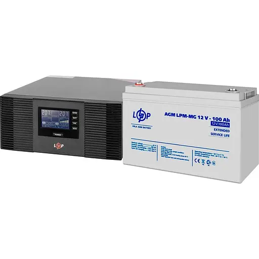 Источник бесперебойного питания (ИБП) LogicPower UPS B1500 + АКБ MG 1200Wh (19999) [110341]