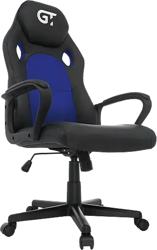 Геймерское кресло GT Racer черное с синим (X-2640 Black/Blue) - фото 4