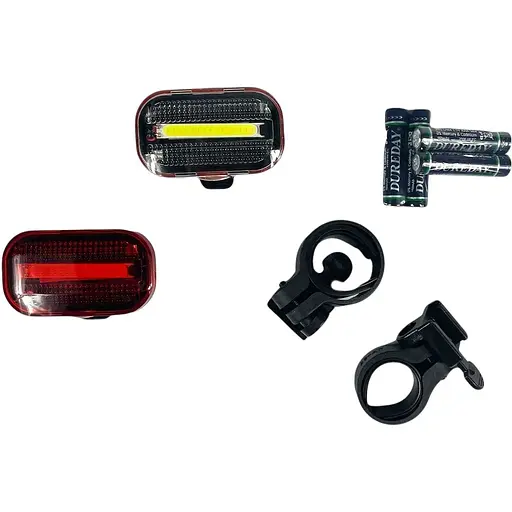 Ліхтарик блимавка на батарейках Good Bike By-Bike Three водозахисний комплект COB LED 2 шт. (99173-IS) - фото 7