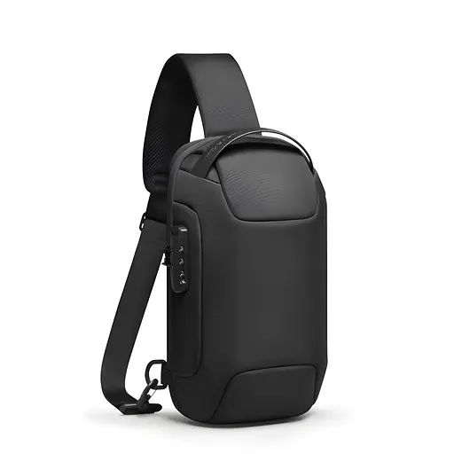 Рюкзак Mark Ryden Mini Odyssey MR7116 на одне плече з кодовим замком та USB-портом (Чорний)