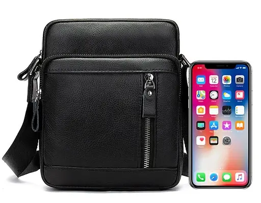 Чоловіча шкіряна сумка Vintage 17,5х22х6,5 см sum0012385 - фото 7