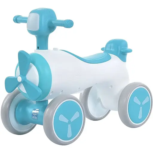 Яскрава каталка-толокар Bambi M 5854E: веселий старт для вашої дитини, білий з блакитним