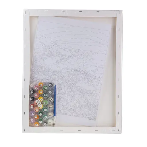 Набір для розпису по номерах "Захід сонця" 40*50 см, IDEA2-GX47260, ТМ "99IDEAS" - фото 6