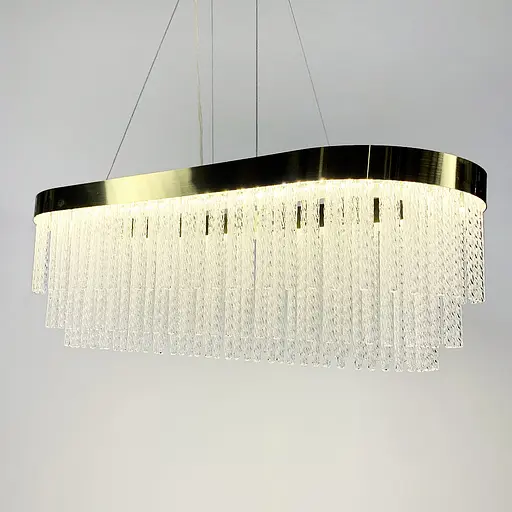 Удлиненная роскошная латунная люстра 100 см | Line F | Ст. M221-1000 L GD - фото 3