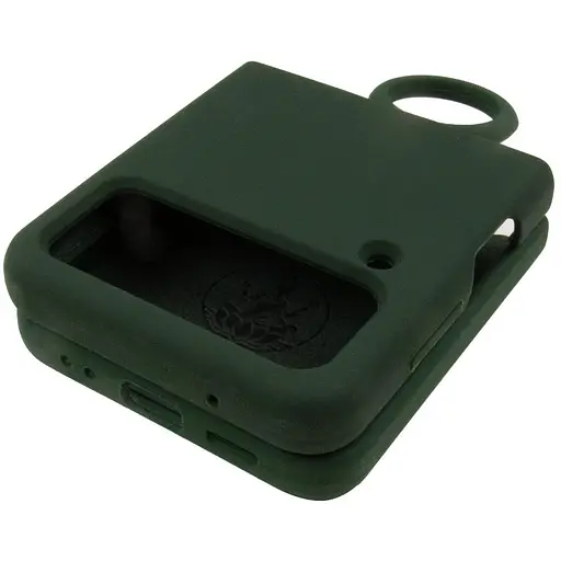 Чехол Foldables Silicone Cover Lakshmi AAA для Samsung Galaxy Z Flip4 Зеленый / Cyprus Green - фото 4
