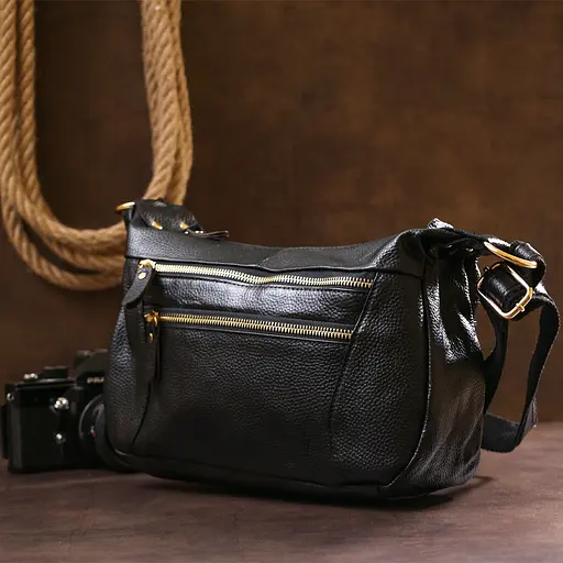 Сумка кожаная женская Vintage 30х20х9 см sum0020311 - фото 6