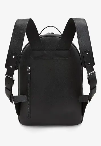 Кожаный рюкзак Groove L черный Сафьяно - фото 4