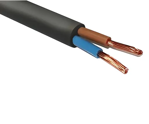 Мідний провід ПВС 2 х 2,5  ВЕКТОР чорний (бухта 100 м) - фото 1