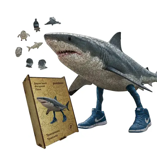 Деревянный пазл Тралалело Тралала, А1, Картонная коробка 500+ элементов