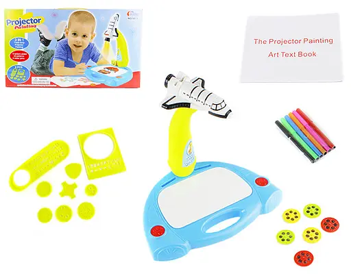 Детский проектор для рисования Ракета 6611, 36 паттернов - фото 6