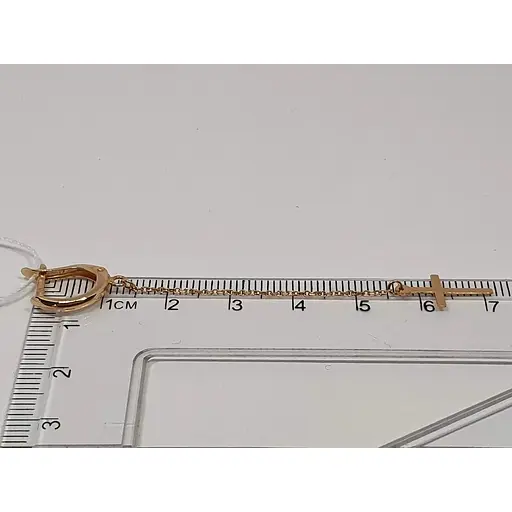 Золотые серьги Tango Крестики. 470613 - фото 5