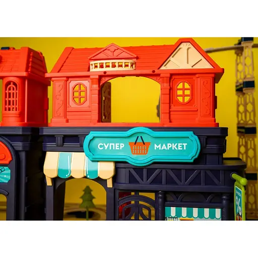 Детский игровой набор трюковая железная дорога "Храбрый паровозик" OTAMANKO 89960, 137 деталей - фото 8