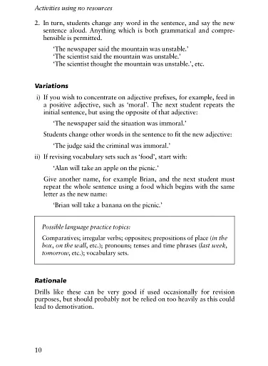 Lessons from Nothing. Activities for Language Teaching with Limited Time and Resources - фото 6