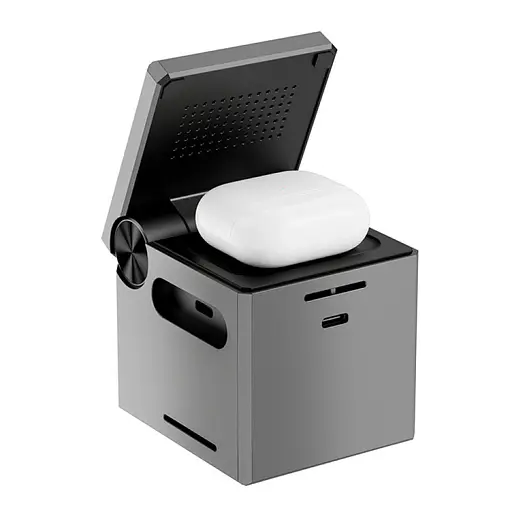 БЗП WIWU Wi-W030 Planeta Trio 3 in 1 Cableless charger Gray - фото 4