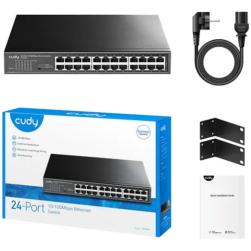 Коммутатор Cudy FS1024, 24 портовий 10/100M (FS1024) - фото 4