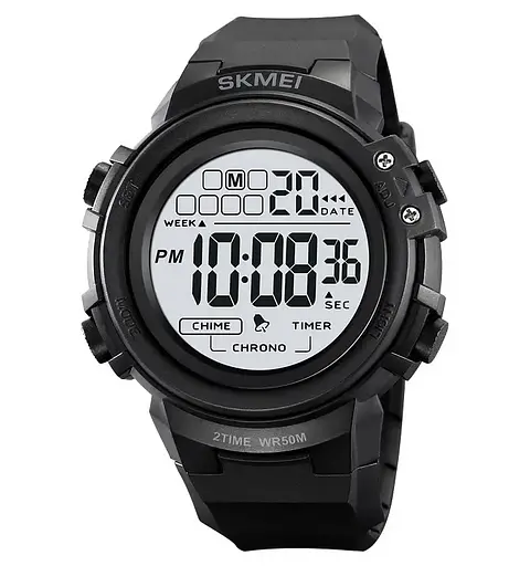 Часы мужские наручные спортивные Skmei 2260 (Черный с белым)
