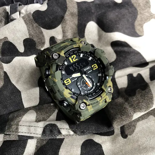 Наручний годинник чоловічий 1637CMGN Camo Green. Skmei acs0030658 - фото 4
