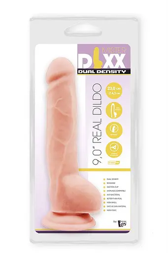 Фалоімітатор Mister Dixx Dual Density 9" 23 см тілесний - фото 2