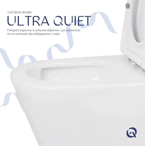 Унитаз напольный Qtap Swan Eco Ultra Quiet с сиденьями Slim Duroplast/ Soft-close/ Quick Release QTSWA27W48748 - фото 4