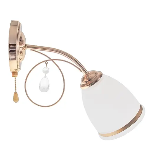 Бра Brille LK-582W/1 настенное накладное классическое E27 G - фото 3