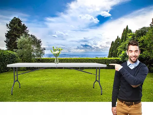 Стіл складаний переносний Hanert 180х74x74 White (O9) - фото 6