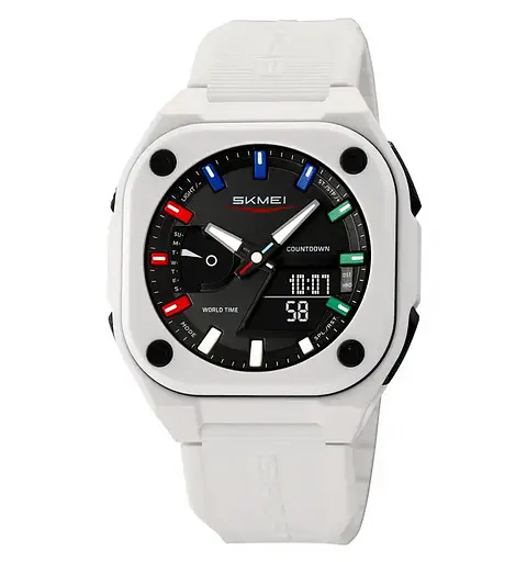 Годинник чоловічий наручний спортивний Skmei 2328 (Білий)