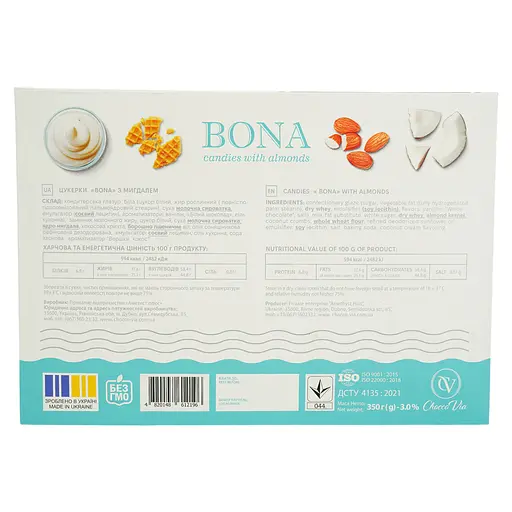 Конфеты Chocco Via Bona с миндалем 350 г - фото 4