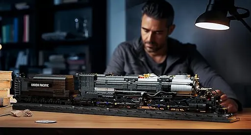 Конструктор Nifeliz Локомотив "Big Boy" з підставкою (NF10263) - фото 14