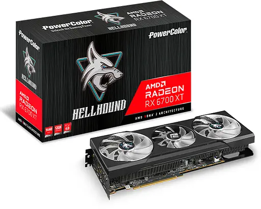 Відеокарта PowerColor AMD Radeon RX 6700 XT 12Gb Hellhound (AXRX 6700XT 12GBD6-3DHL) (GDDR6, 192 bit, PCI-E v4.0) Б/в - фото 5