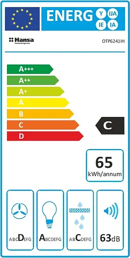 Вытяжка Hansa встраиваемая 60 см 417 м3ч нержавеющая сталь - фото 8
