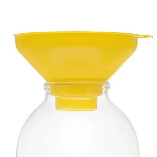 Воронка (лейка) Ø 15,5 см пластиковая с широким горлом на банку, Kitchette Желтый 84035 - фото 8