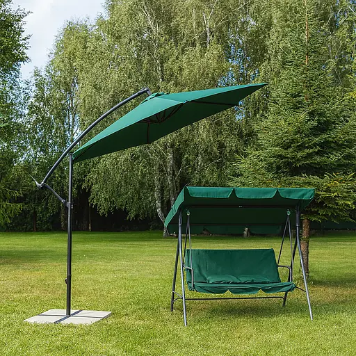 Гойдалка Leobro з подушками на 3 особи Green - фото 4