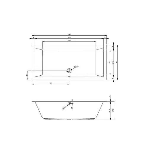 Ванна акрилова Rho Lugo 190x90 BT0500500000000 Білий - фото 2