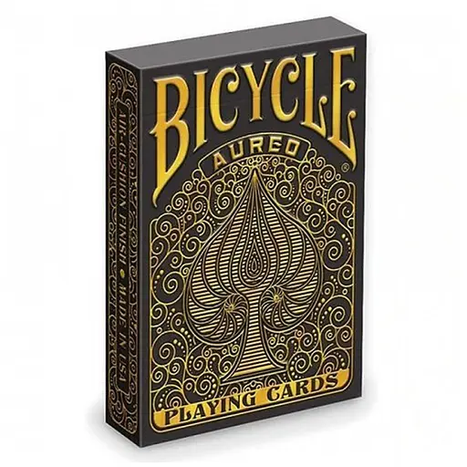 Карти гральні United States Playing Card Company Bicycle Aureo (black) (09409b) - фото 1