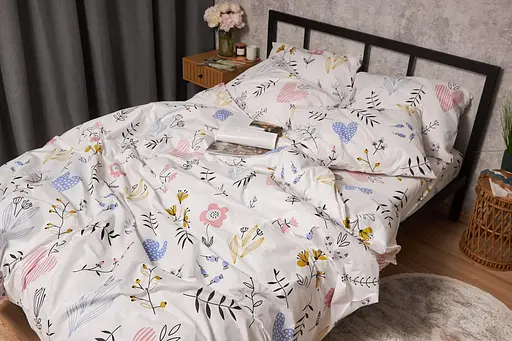 Комплект постільної білизни Moon&Star Бязь Gold Люкс Painting сімейний 160х220х2 наволочки 2х40х60 - фото 4