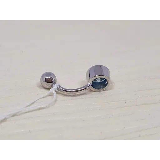 Срібна сережка для пірсингу пупка Silvex 925. ПР2ФТ/030 - фото 3