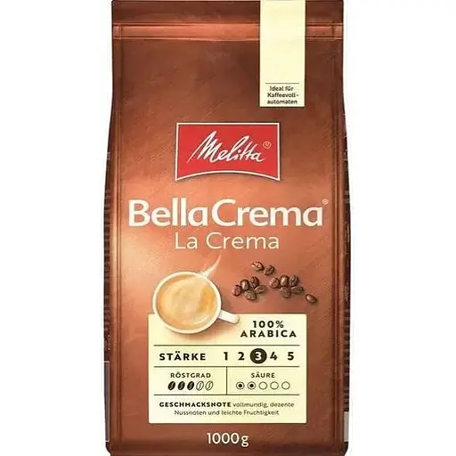 Кофе в зернах Melitta Bella Crema LaCrema 1 кг - фото 1