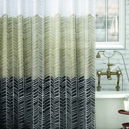 Шторка для ванної Werk WK-10019 Градієнт з кільцями 180 x 180 см (147980)