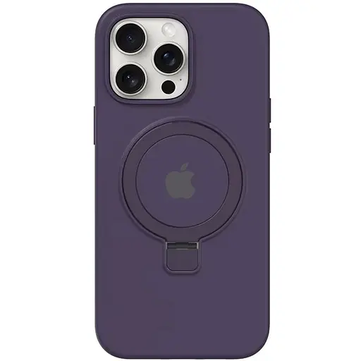 Чохол Silicone Case Full Protective with Ring для Apple iPhone 14 Pro 6.1 Purple - фото 1
