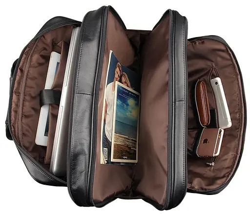 Сумка кожаная мужская Vintage  44,5х33х15 см sum0012431 - фото 10